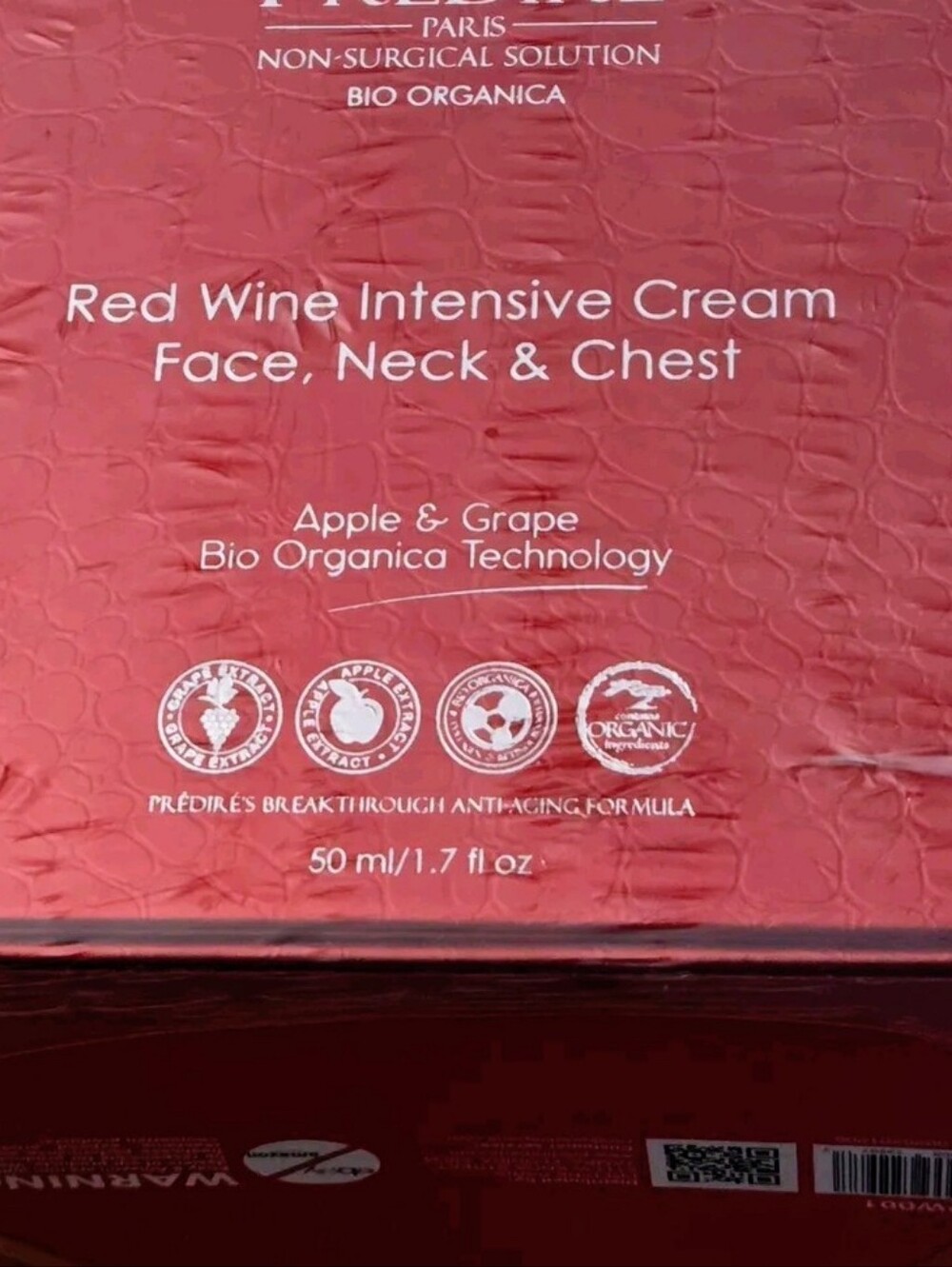 Red Wine Intensive Cream Face, Neck & Chest - 50 ml